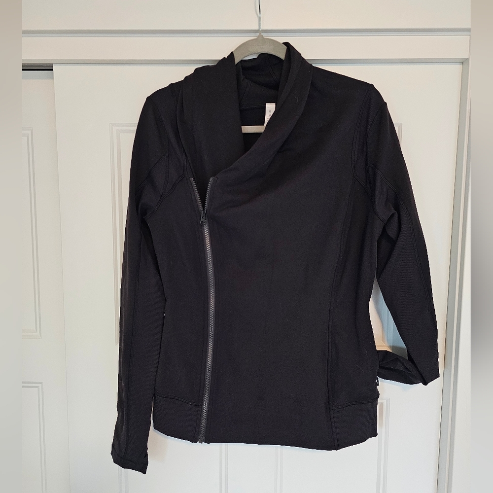 Lululemon Black Asymmetrical Zip-Up